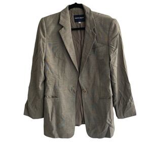 GIORGIO ARMANI Classico Wool Long Blazer Jacket Tan 44